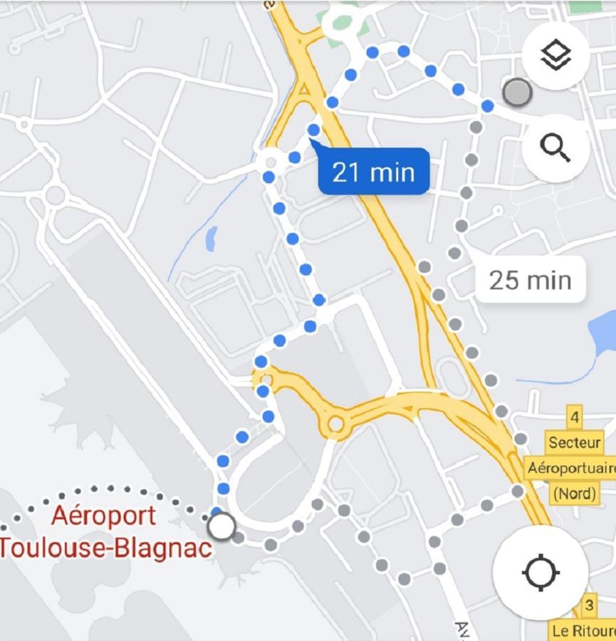 :) Spacieux T4 Aeroport, Ensoleille, Deco Soignee Blagnac Exteriör bild